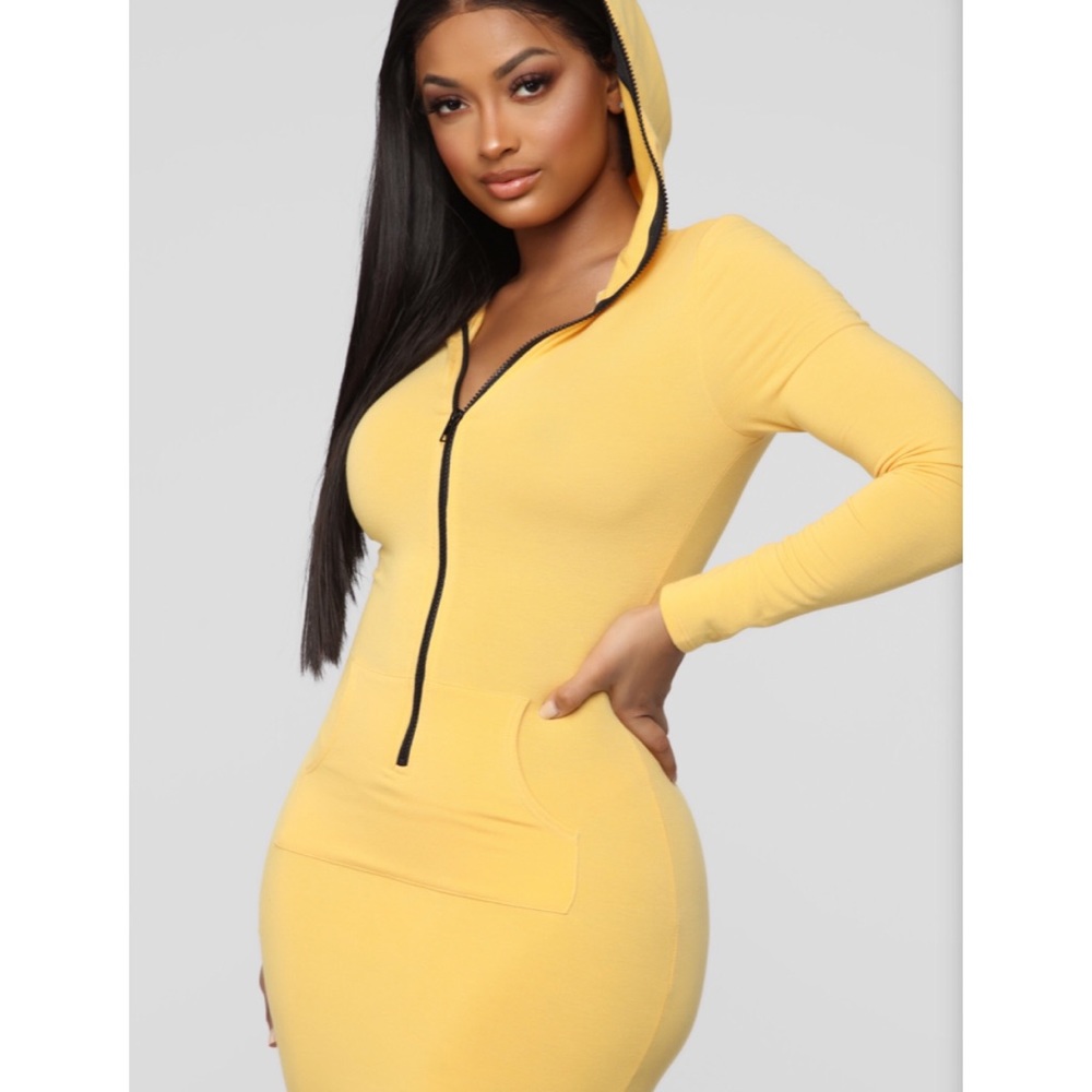 Fashion Nova | Hooded Midi Dress